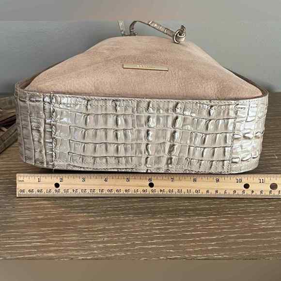 Brahmin Soft Leather & Alligator Embossed Leather Crossbody - Picture 13 of 15